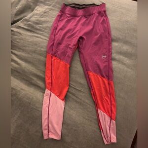 Janji run for uganda pink & orange leggings